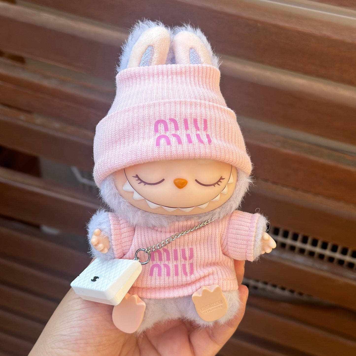 POP MART The Monsters Labubu Fashion Dress - MIUMIU Style Pink Top+Hat + Bag - ToyUnity