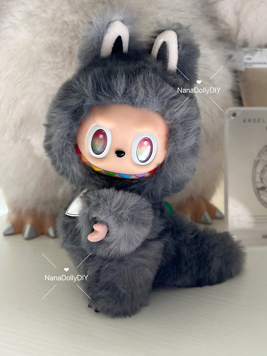 Custom labubu Doll Original V3 secret angel rainbow wings Handmade Modification | Limited RARE | DIY