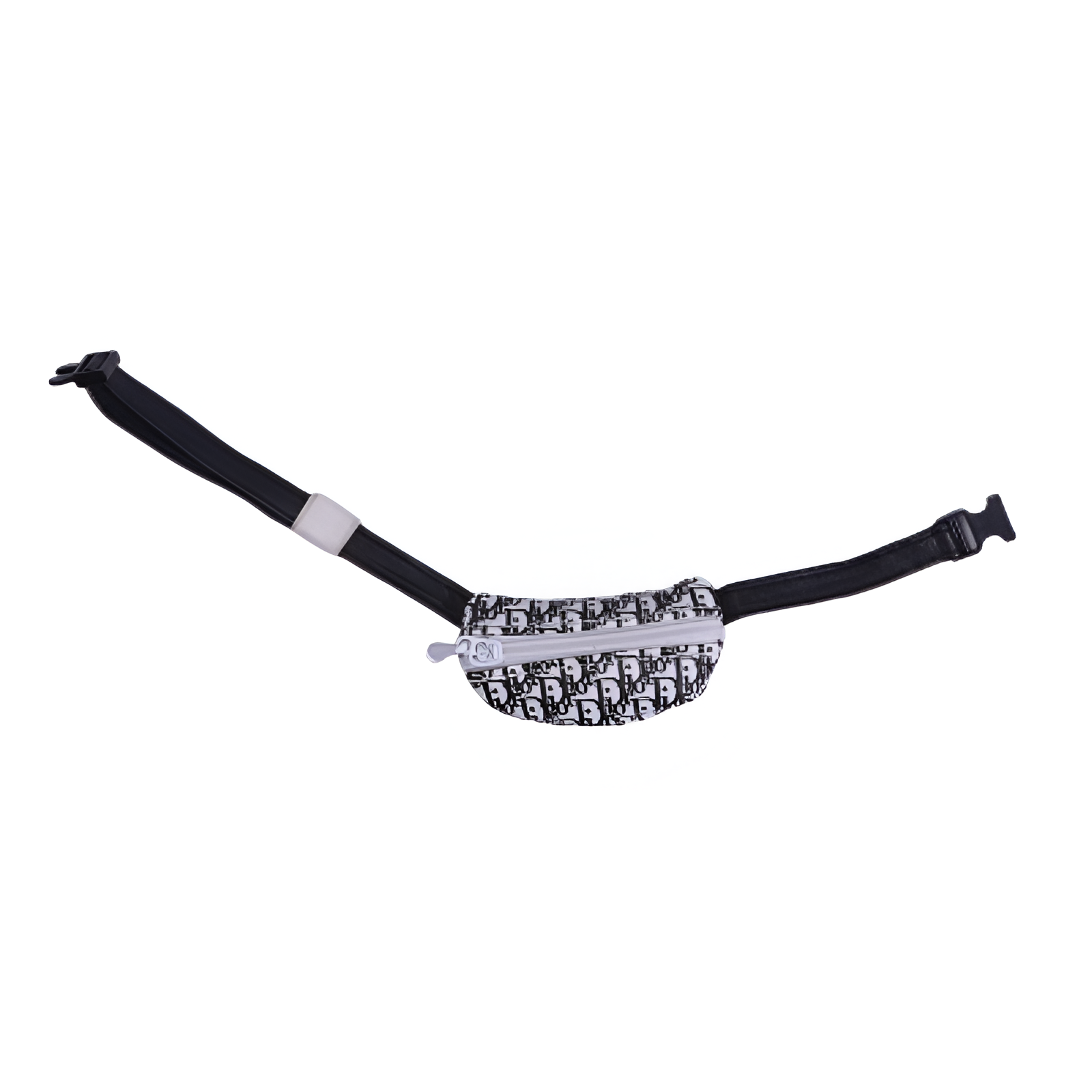 Mini Black & White Monogram Belt Bag for Collectible Dolls – Versatile Crossbody Style ToyUnity