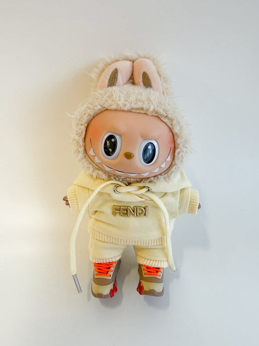 Labubu Designer Inspired Cream Tracksuit Set - ToyUnity