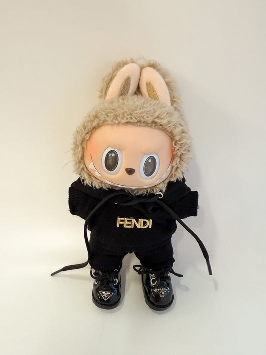 Labubu Designer Inspired Black Tracksuit Set - ToyUnity