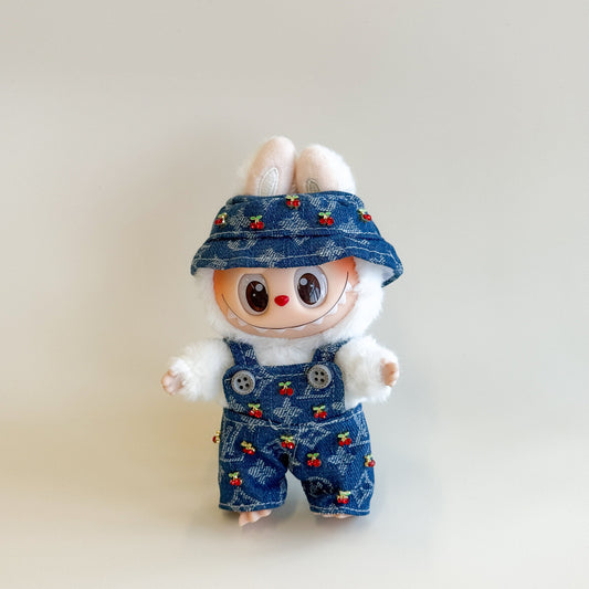 Labubu Cherry Denim Set - L.V. x Takashi M. Inspired Edition - ToyUnity