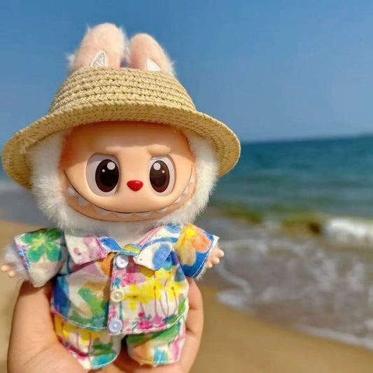 The Monsters Labubu Cloth Sunshade Straw Hat - 070 - ToyUnity