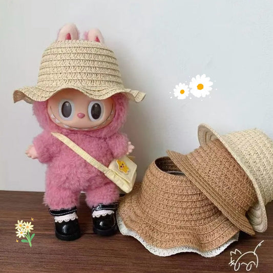 The Monsters Labubu Cloth Sunshade Straw Hat - 070 - ToyUnity