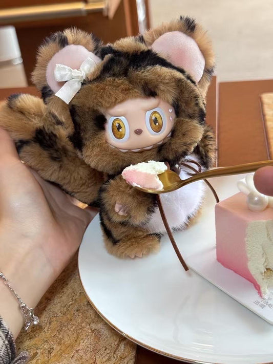 labubu Doll Original brown  Handmade Modification