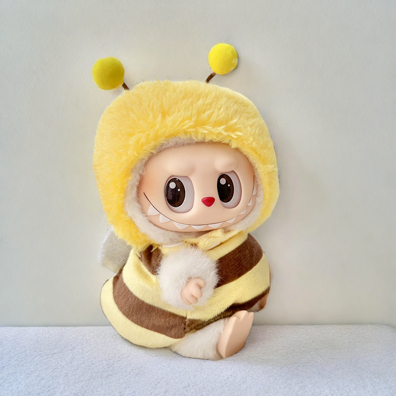 Labubu Honey Bee Set - Yellow & Brown Striped Character Costume - ToyUnity