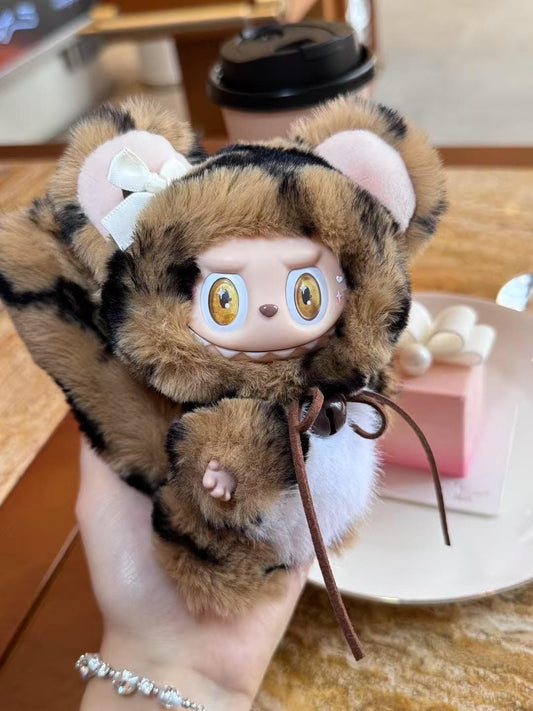 labubu Doll Original brown  Handmade Modification