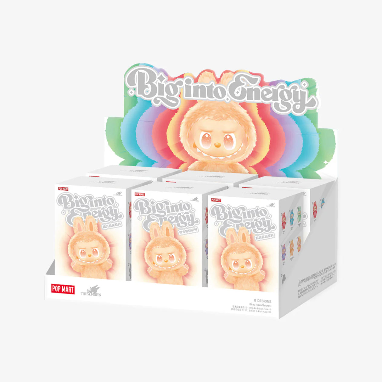 Labubu The Monsters Big into Energy Series Vinyl Plush Pendant Serenity Pop Mart