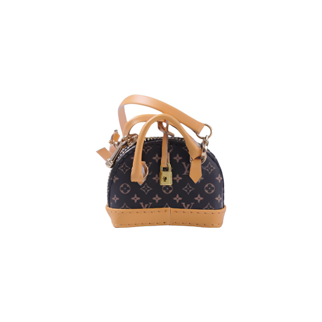 Labubu L.V Inspired Miniature Dome Handbag - Alma BB Edition